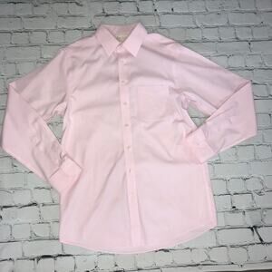 Baby Pink Gold Label Slim Fit Button-Up